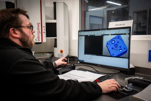 CAD-supported quality control and inspection at Unicut Precision